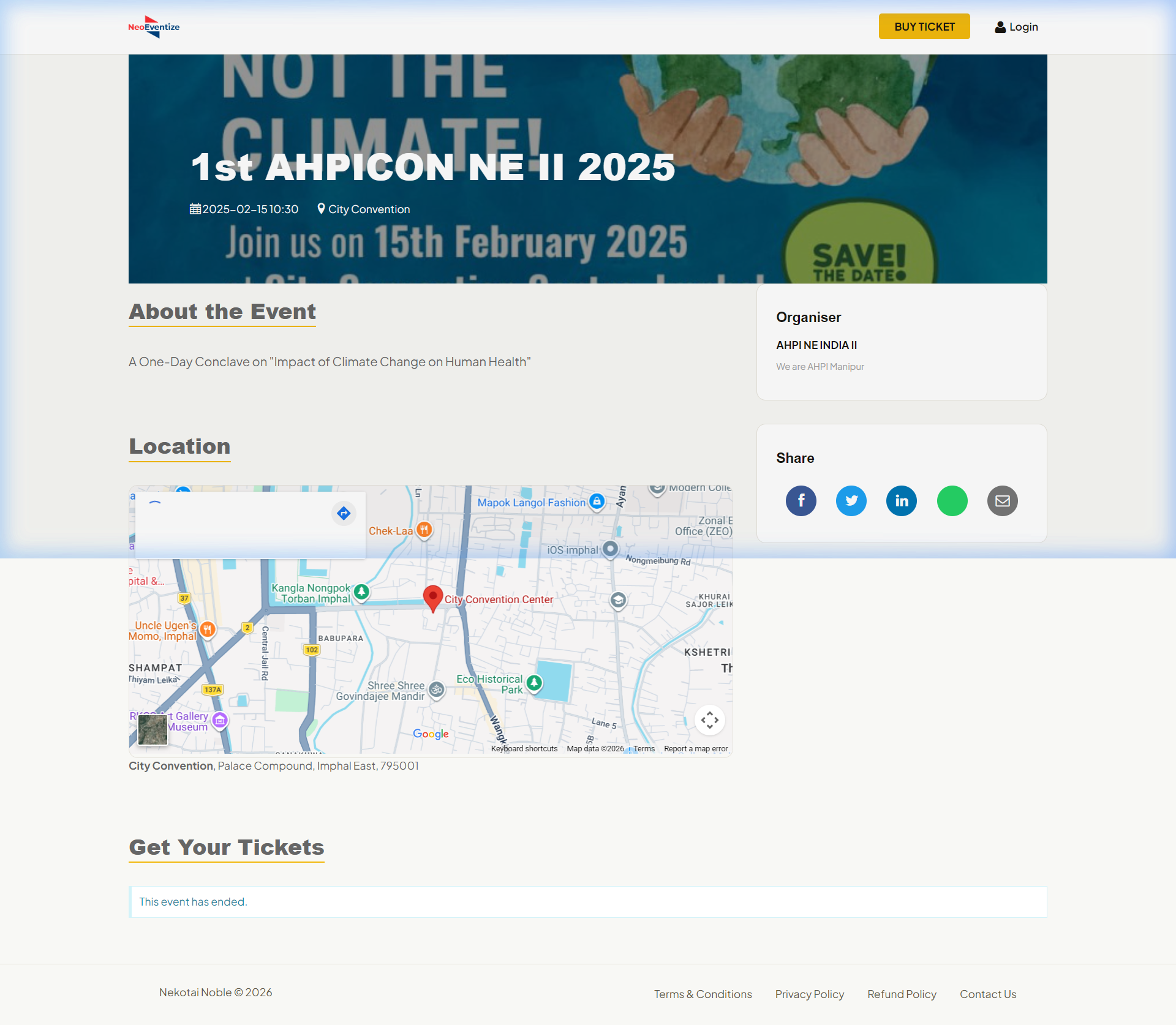 1st AHPICON NE II 2025